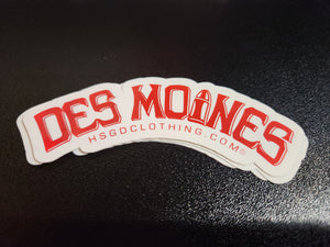 Des Moines TL Stickers