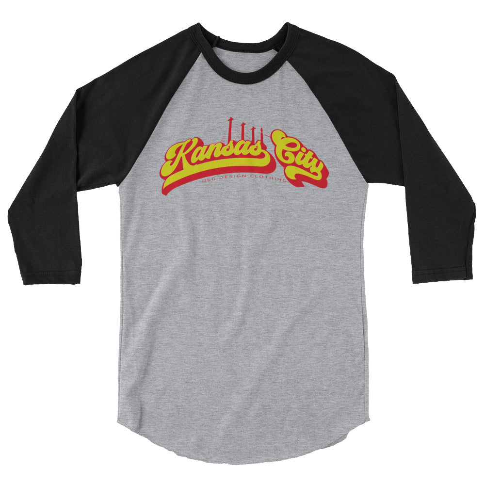 Kansas City BH RG 3/4 sleeve raglan shirt